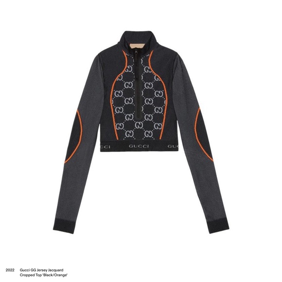 Gucci GG Jersey Jacquard
Cropped Top black size  large - Picture 6 of 6